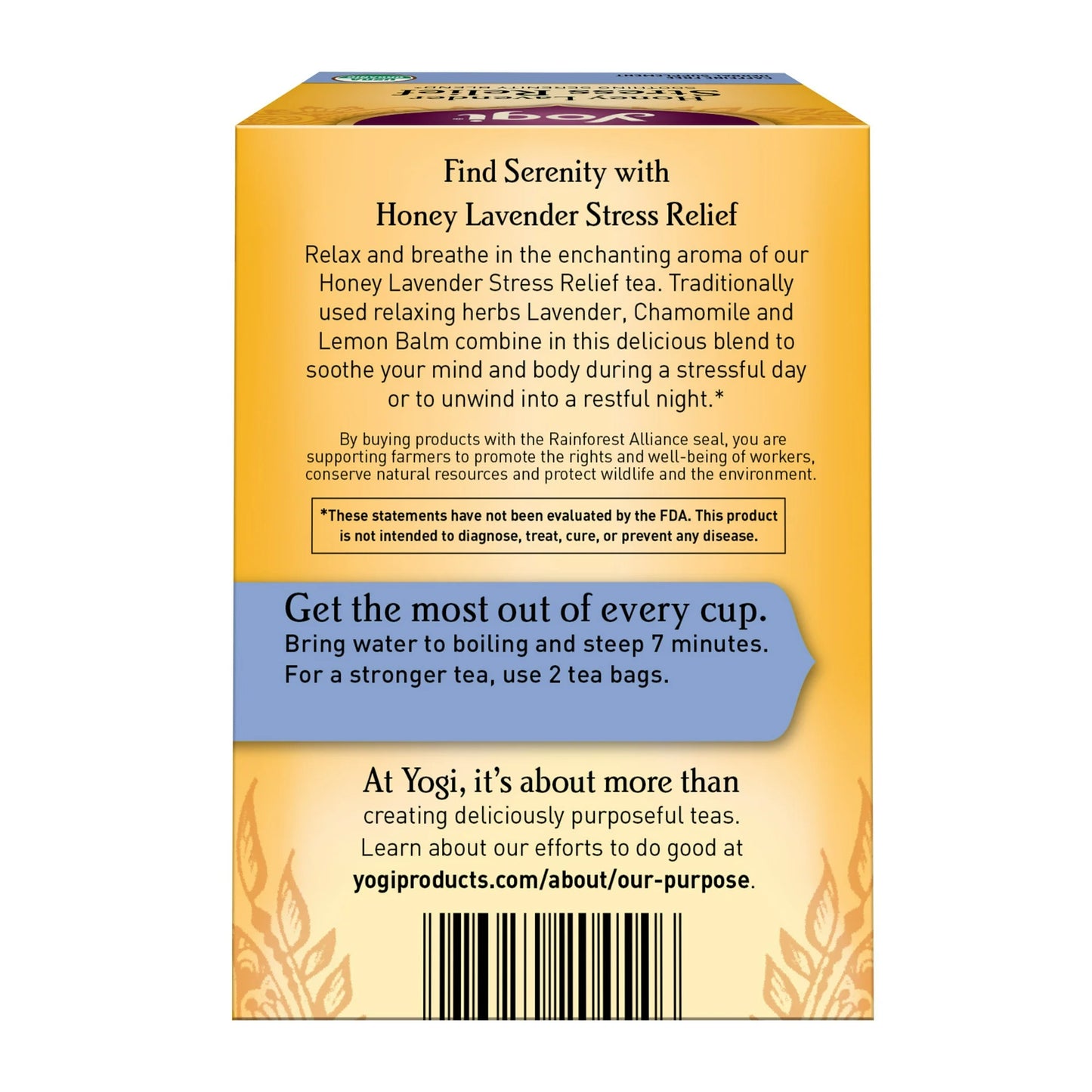 Yogi Tea Honey Lavender Stress Relief