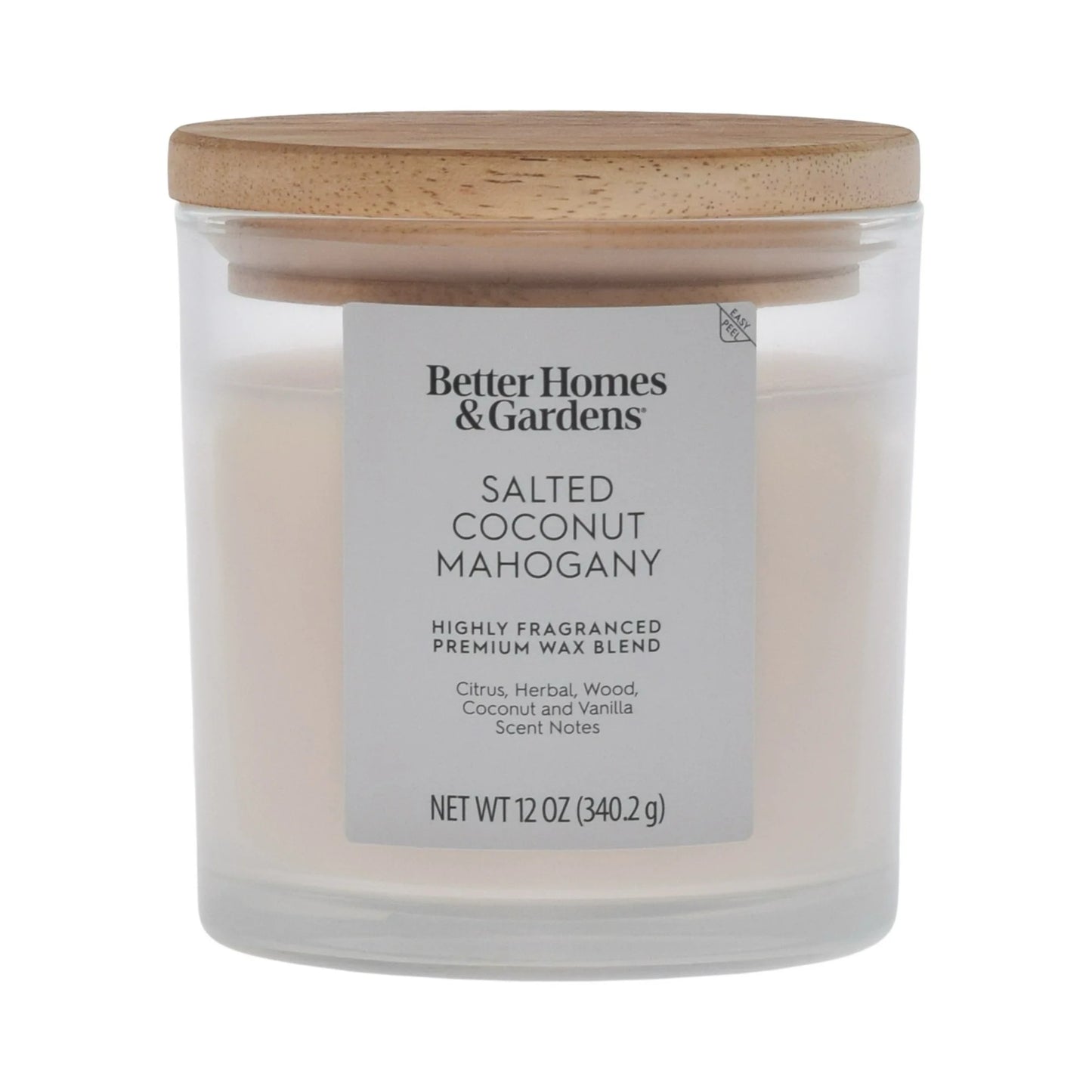 Better Homes and Gardens 2-Wick Salted Coconut Mahogany Candle