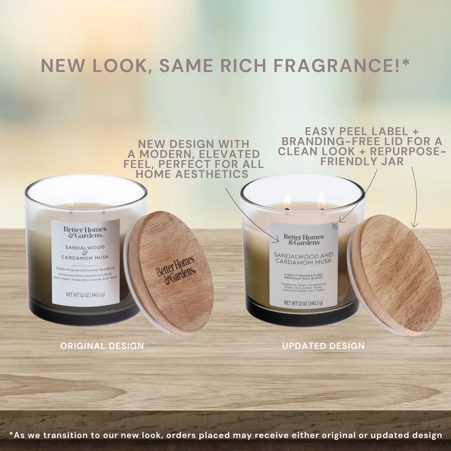 Better Homes and Gardens 2-Wick Salted Coconut Mahogany Candle