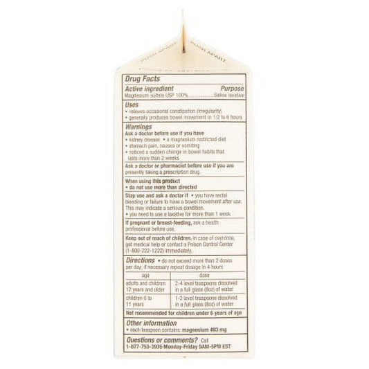Epsom Magnesium Sulfate Soaking Solution Salt